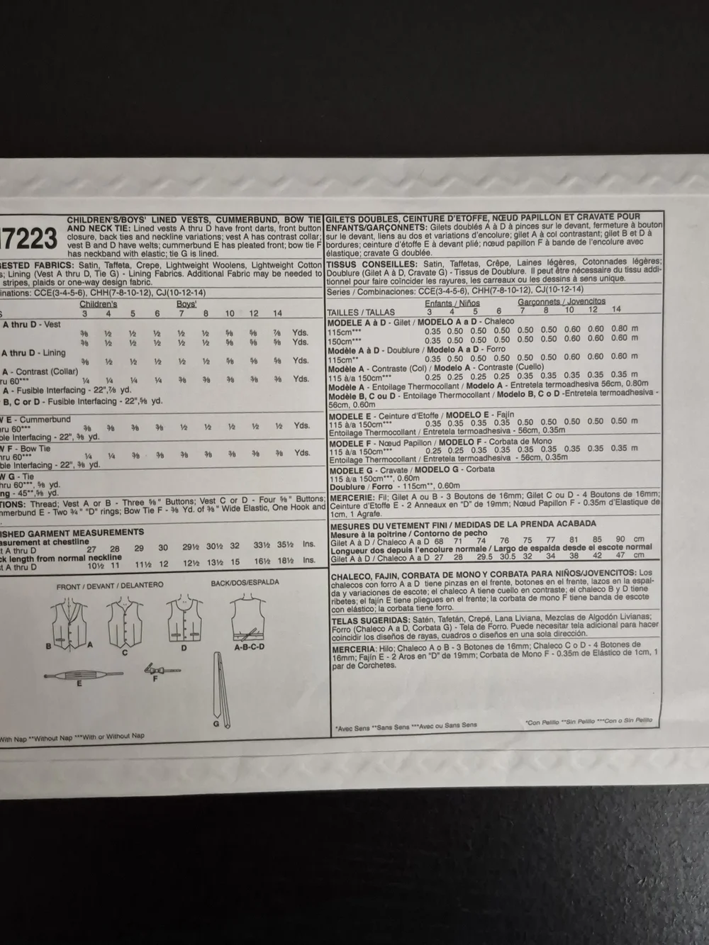 McCall's Pattern M7223 *UNCUT*